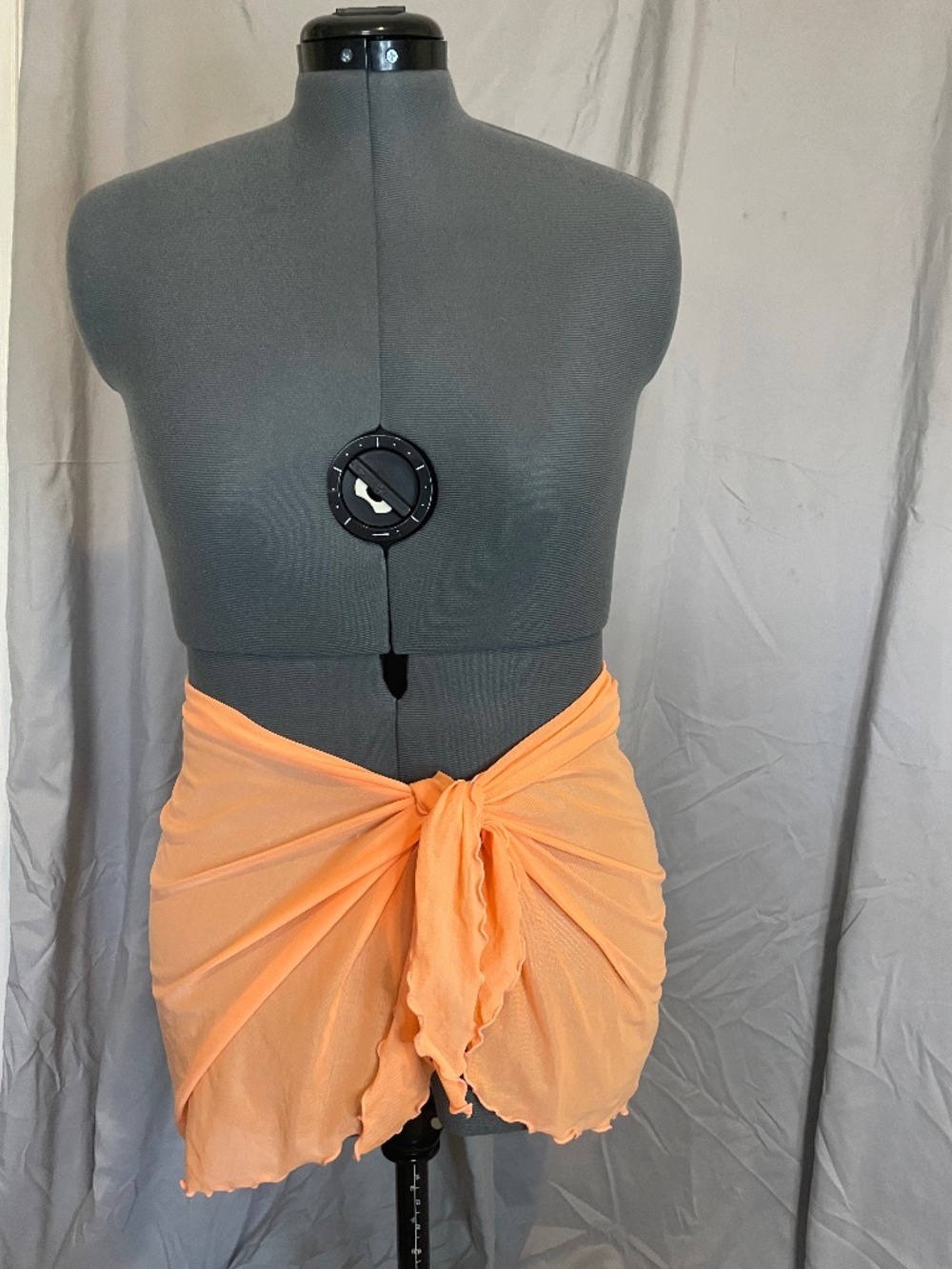 Neon orange swimsuit cover